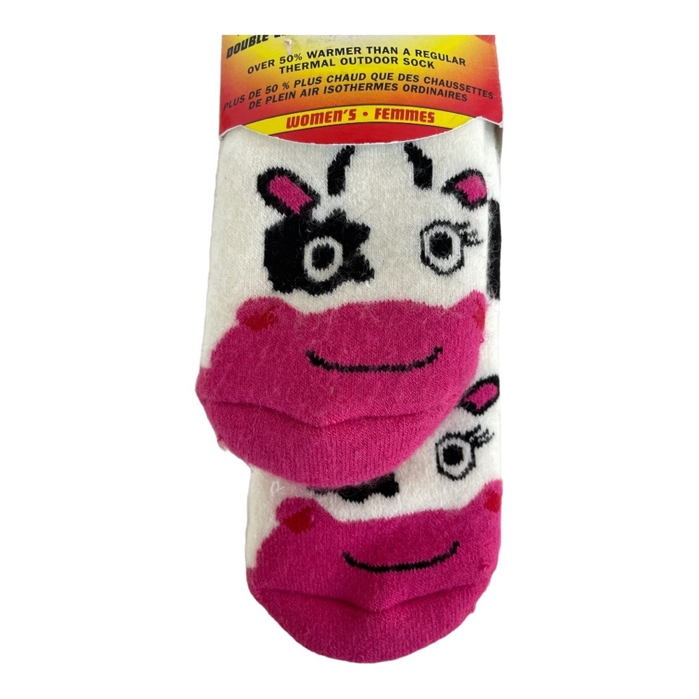 T-Max Heat Socks - Cute Cow pattern - Picture 2 of 4
